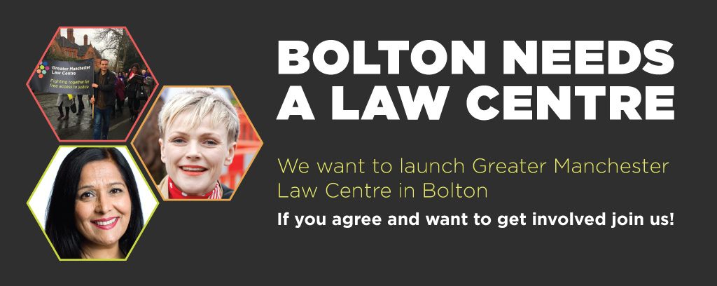 Bolton Needs a Law Centre Launch 2nd Feb