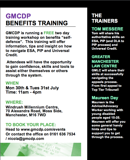 GMCDP Benefits Training