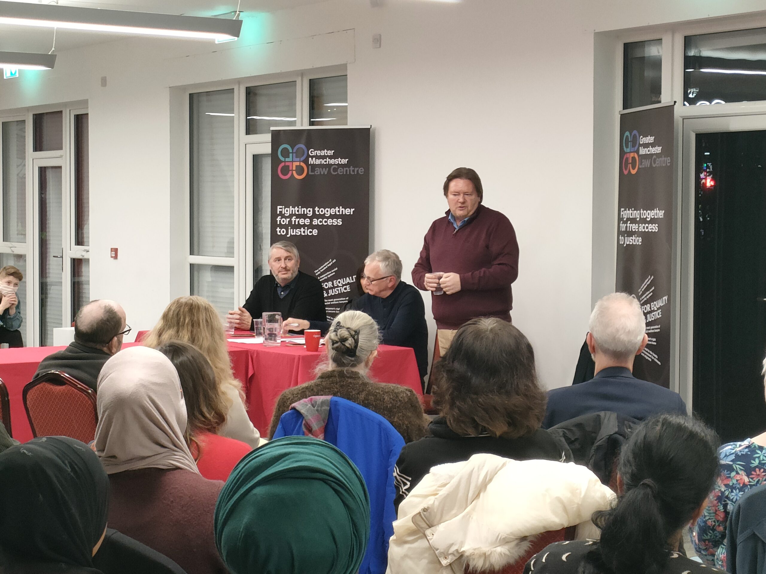 Image shows Ian Hodson, President of BFAWU, speaking to the AGM 2021 about employment campaigning.